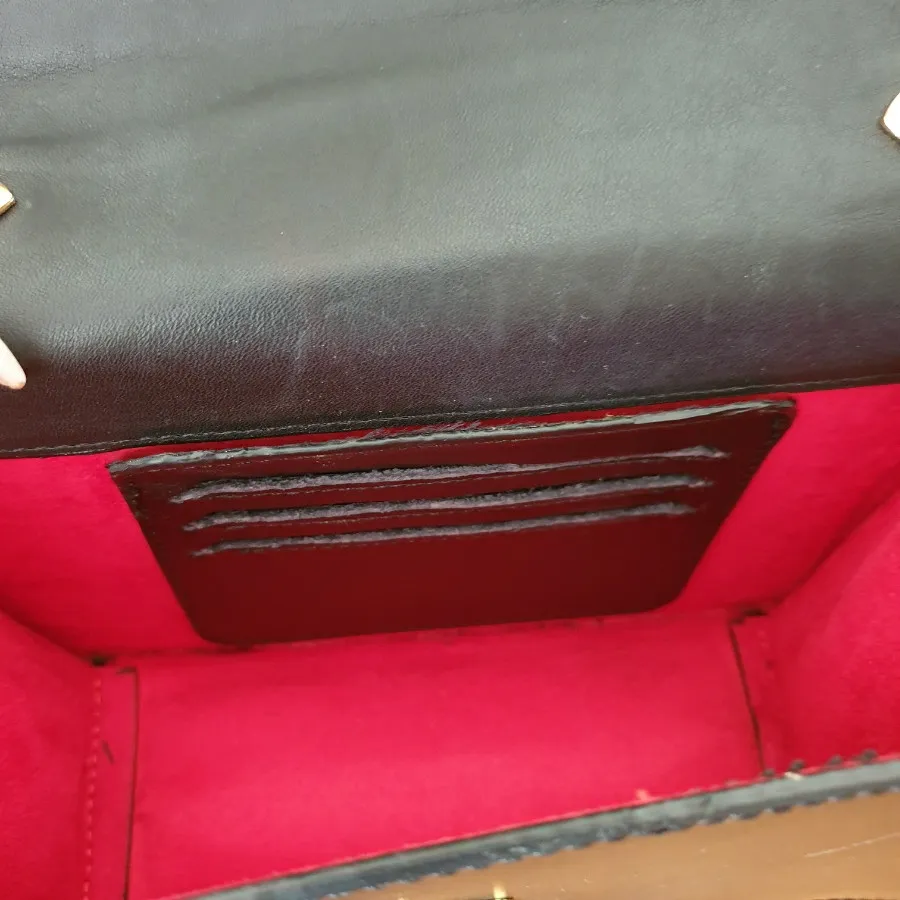 کیف تمام چرم فندی