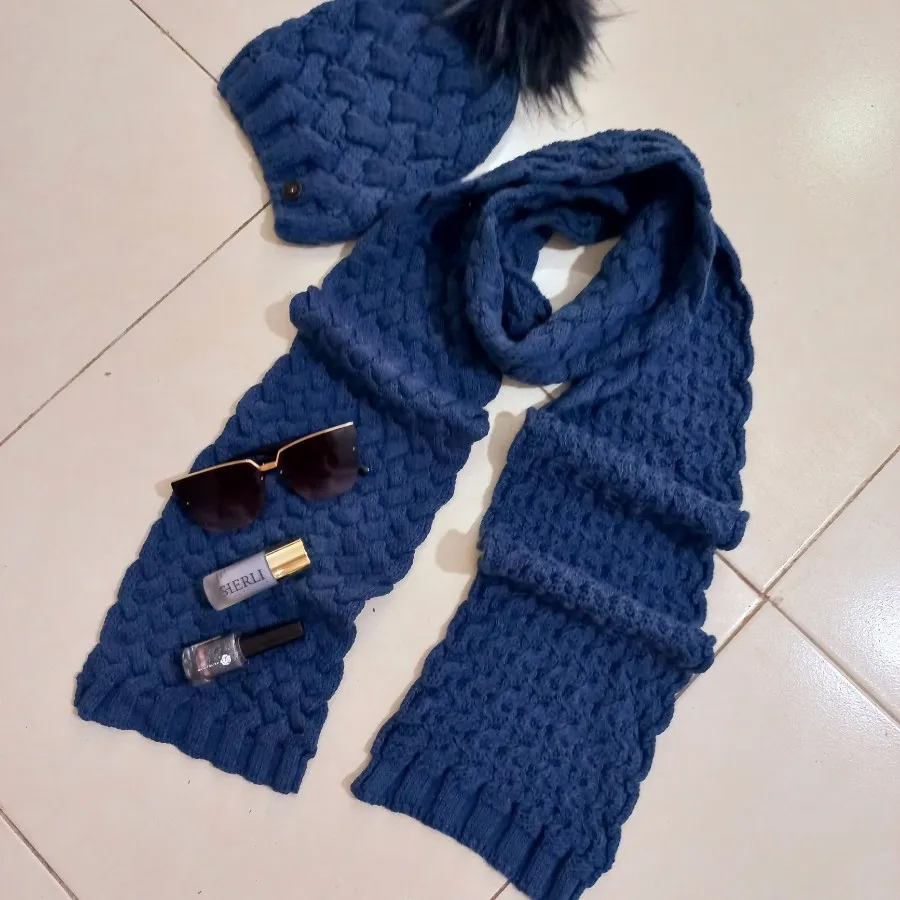 کلاه و شال گردن ست