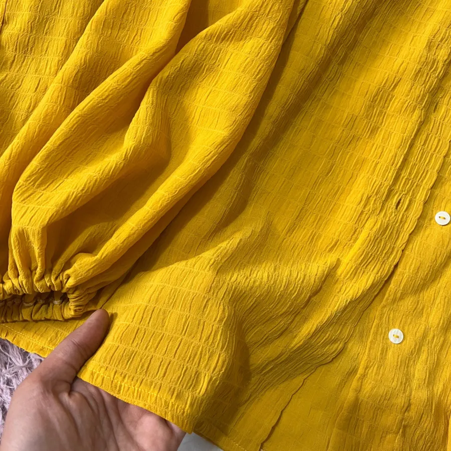 شومیز خردلی