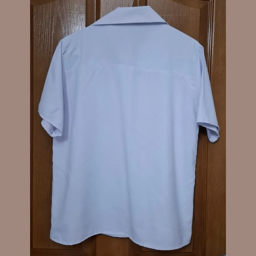 شومیز آستین کوتاه سفید