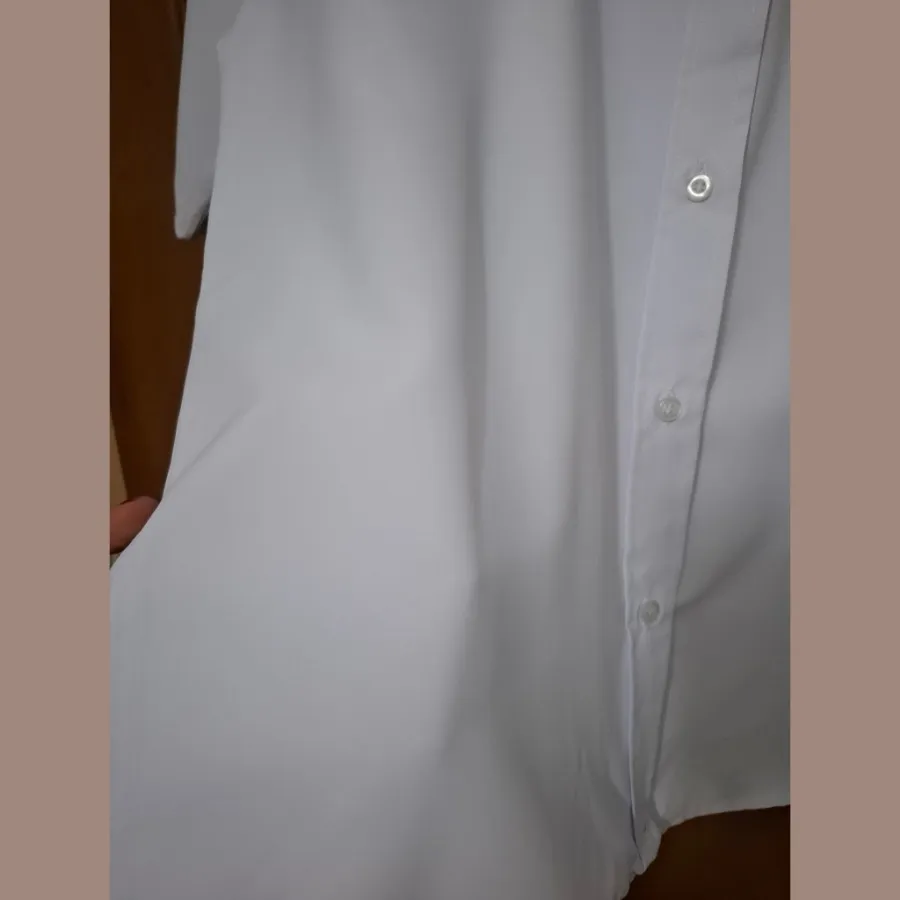 شومیز آستین کوتاه سفید