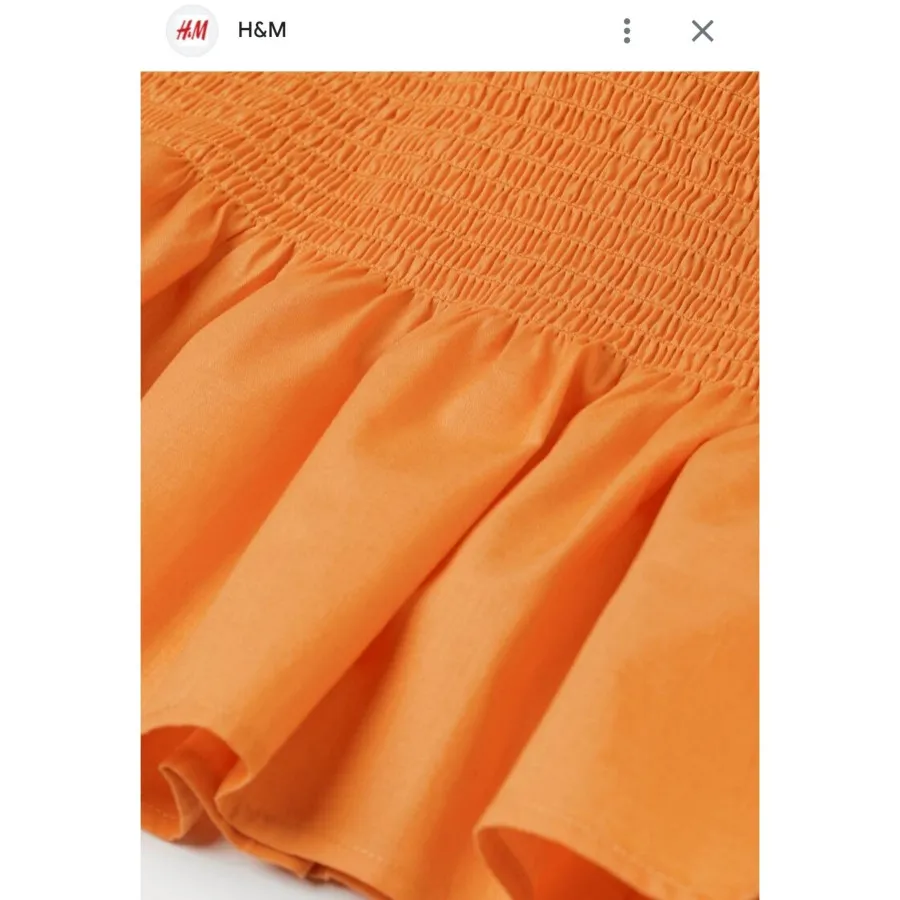 دامن نخی نارنجی برند H&M