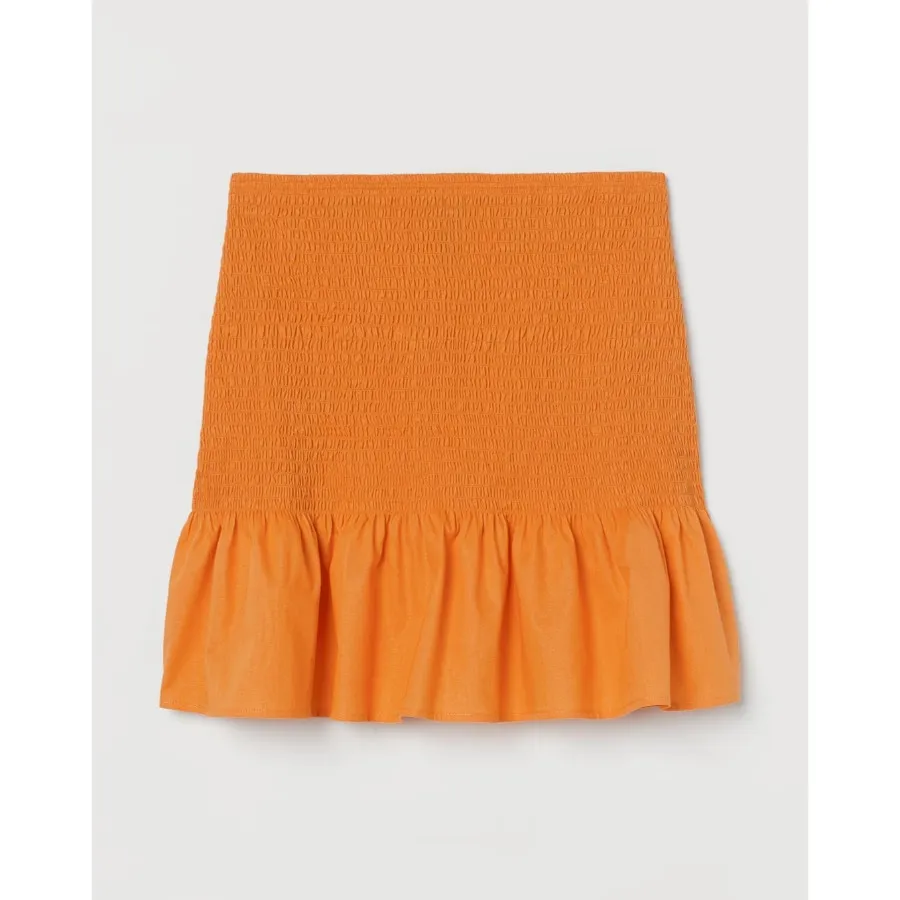 دامن نخی نارنجی برند H&M
