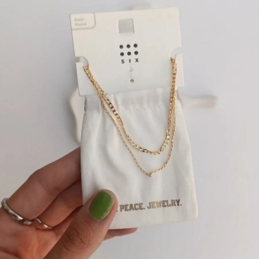 گردنبند آبکاری طلا و نقره