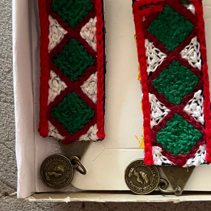 گوشواره آویز سوزن دوزی