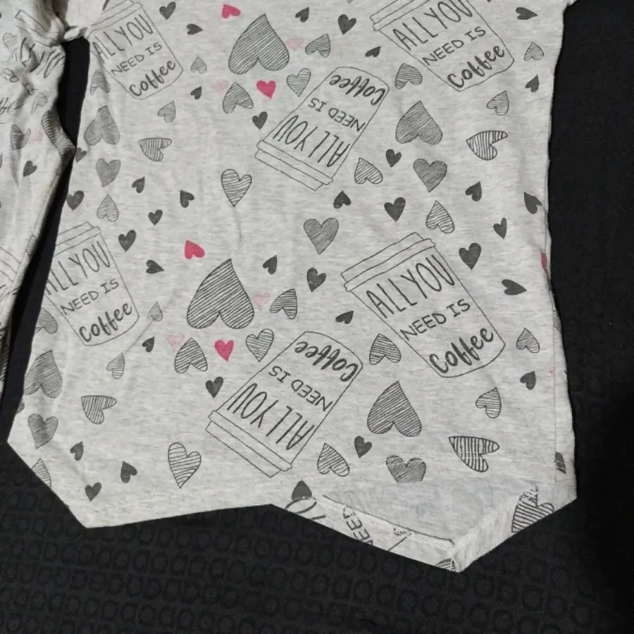 تیشرت شلوارک مدل دار نخی