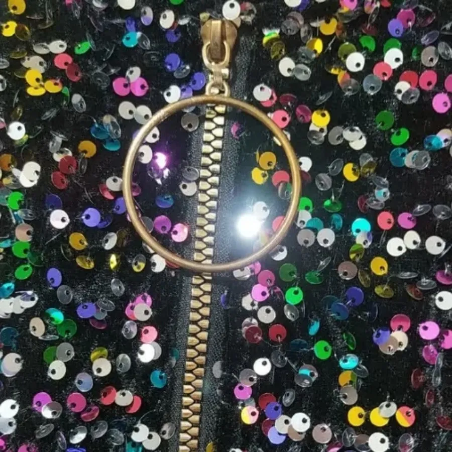 کت سوییشرتی پولک هفت رنگ