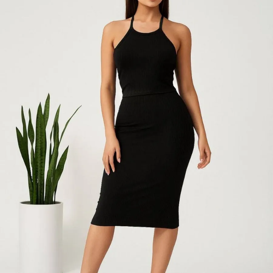 ست کراپ دامن کبریتی