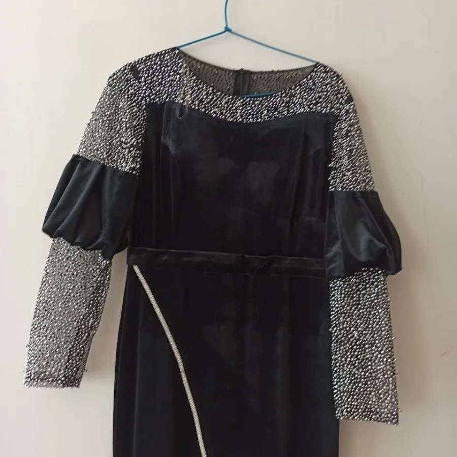 پیراهن مجلسی مخمل ماکسی