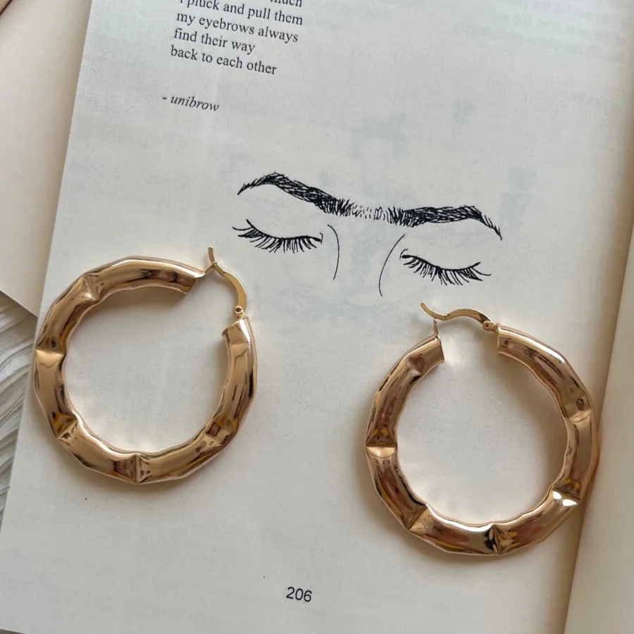 گوشواره طرح طلا بزرگ