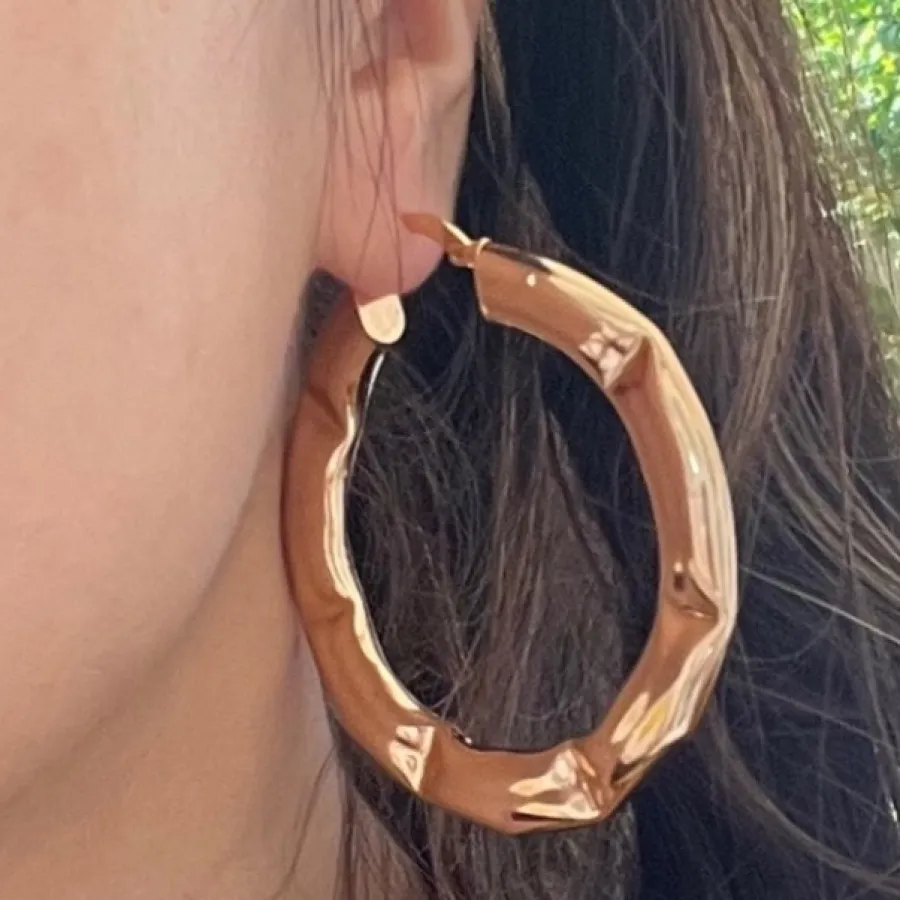 گوشواره طرح طلا بزرگ