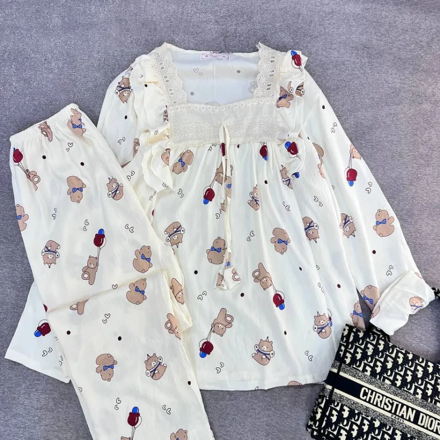 بلوز وشلوارجنس نخ موسلین