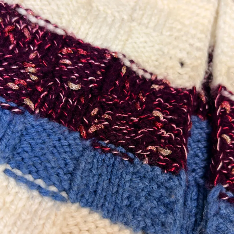 جلیقه بافت رنگ رنگی