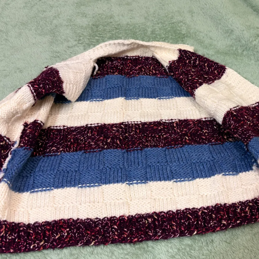 جلیقه بافت رنگ رنگی