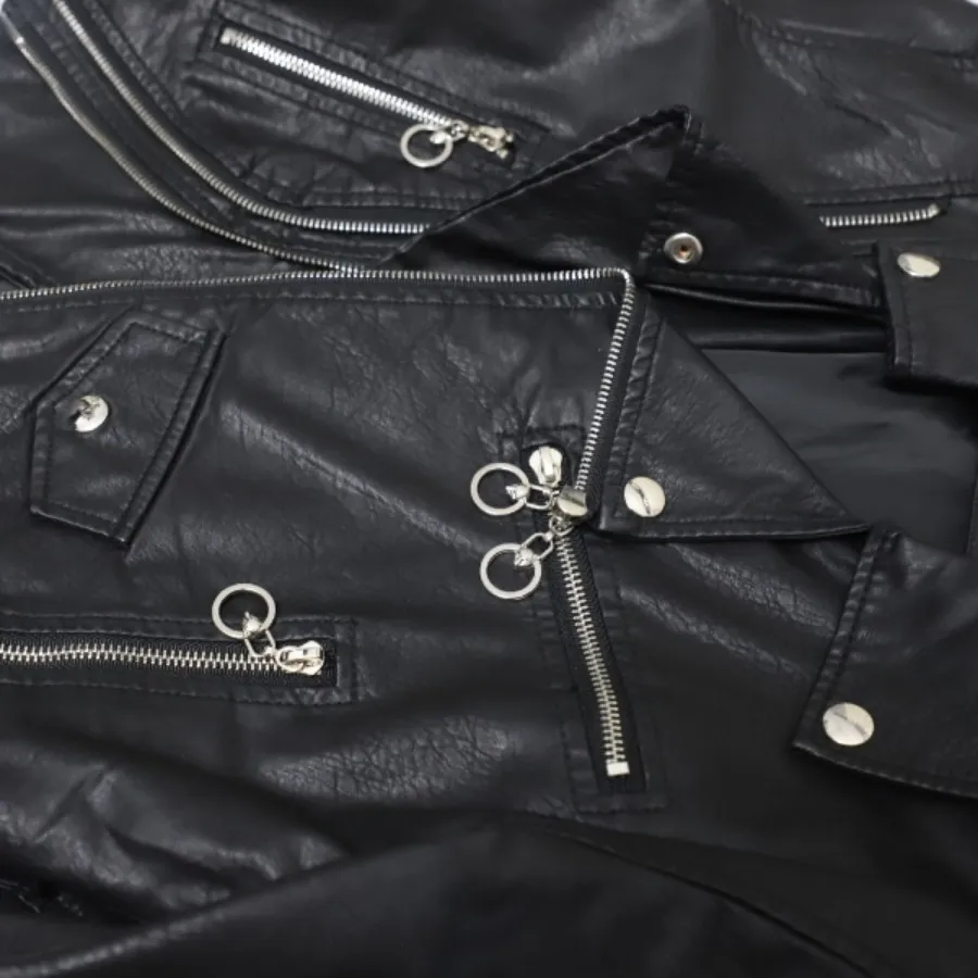 کاپشن چرم کوتاه