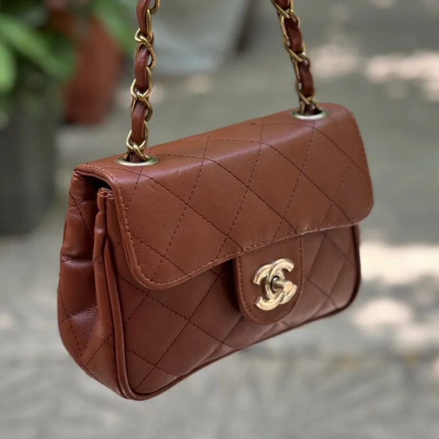 کیف چرم قهوه ای