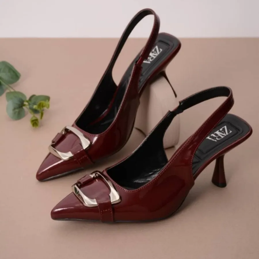 کفش مجلسی مهمونی زرشکی