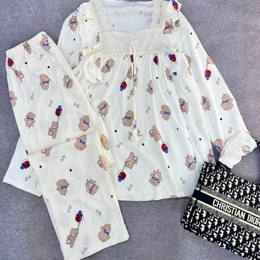 ست دوتیکه نخ موسیلین خنک