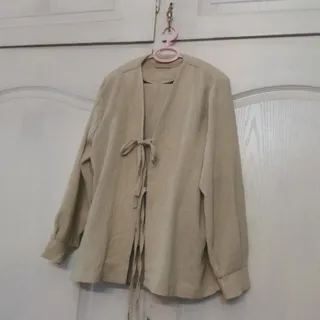 شومیز شلوار رنگ کرمی