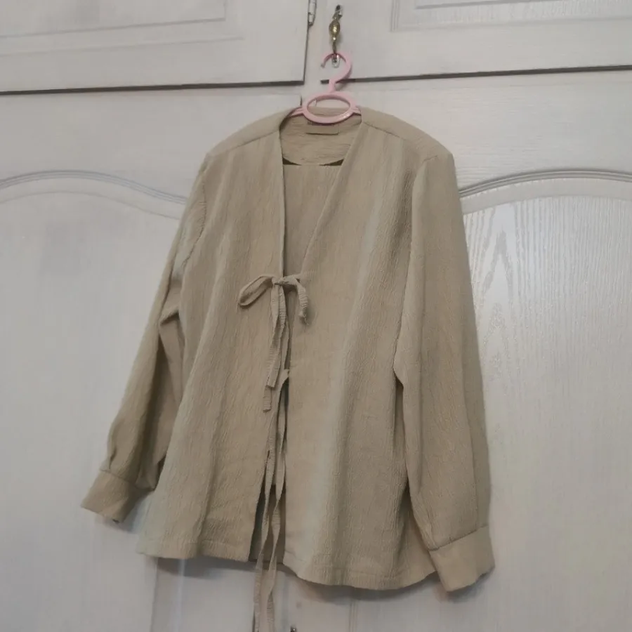 شومیز شلوار رنگ کرمی