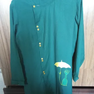 مانتو سبز تابستانه