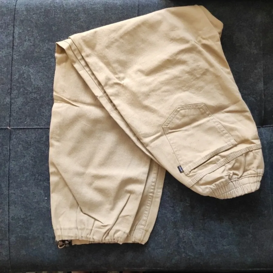 شلوار کارگو خردلی