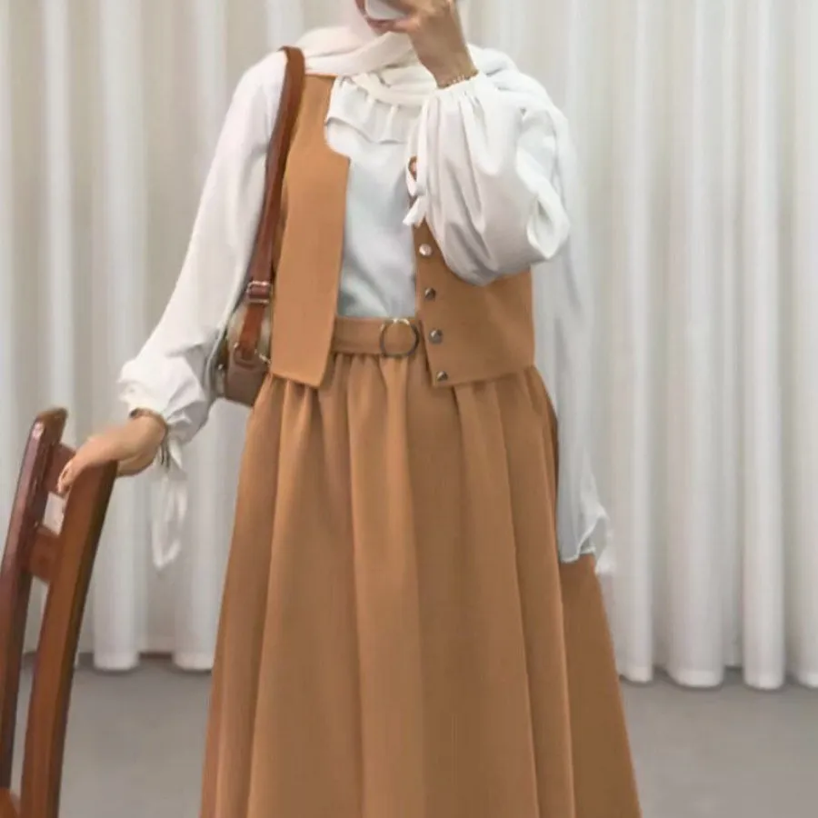 شومیز دامن جلیقه