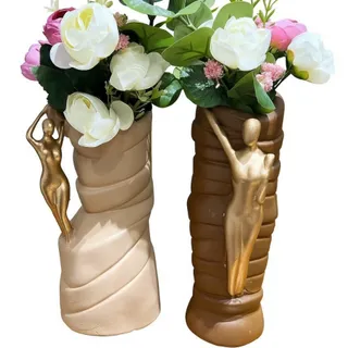 گلدان جفتی طرح لیدی