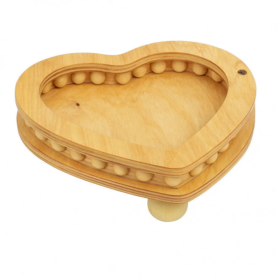 رایزر چوبی طرح قلب