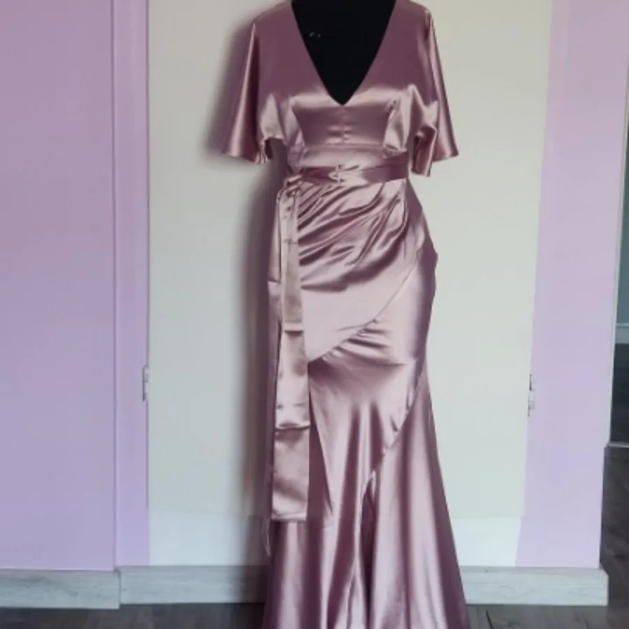 مجلسی ساتن صورتی کالباسی