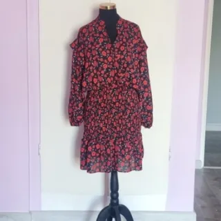 پیراهن میدی گلدار