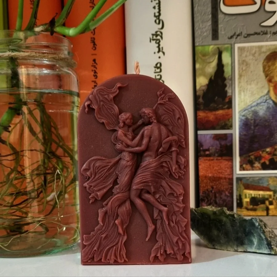 شمع کتیبه‌ی عشق زرشکی