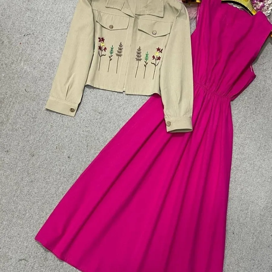 کت و سارافون گلدوزی