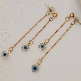 گوشواره آویز چشم نظر استی