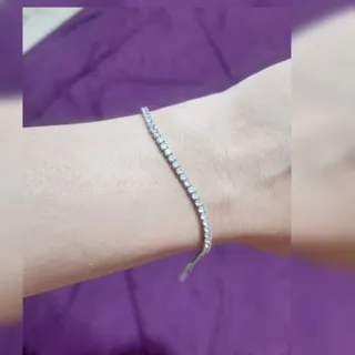 دستبند نقره تنیسی