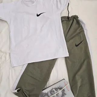 ست تیشرت لانگ و شلوار بگ