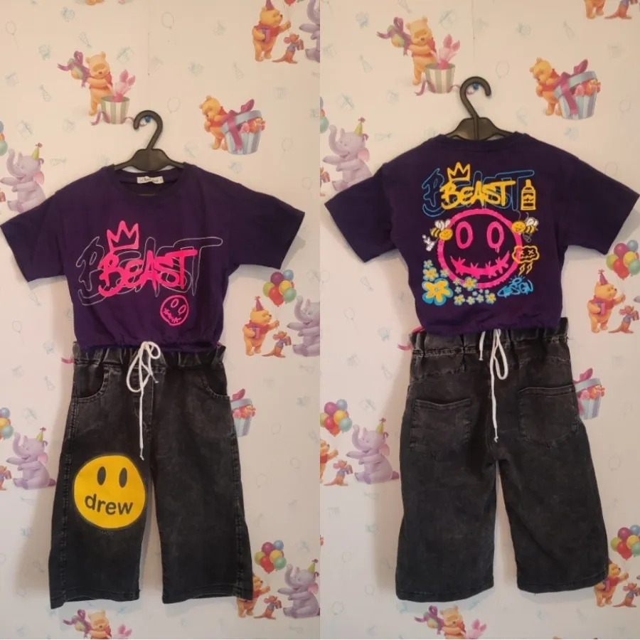 ست کراپ شلوار