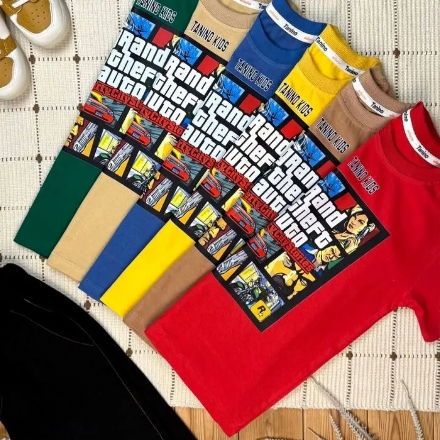 تیشرت شلوارک کتان GTA