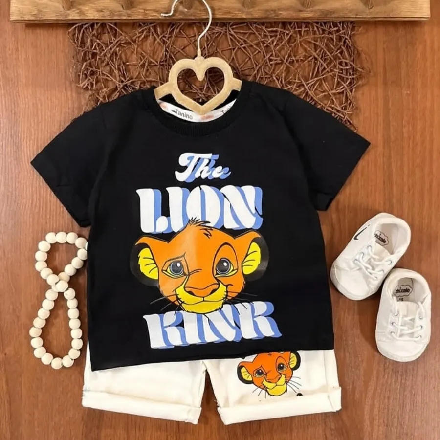 تیشرت شلوارک کتان شیرشاه