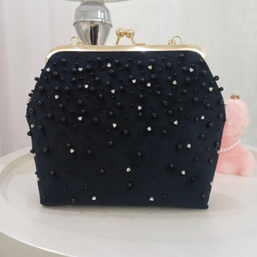 کیف مرواریدی و نگین دوزی