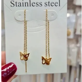 گوشواره بخیه طرح طلا