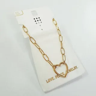گردنبند آبکاری طلا قلبی