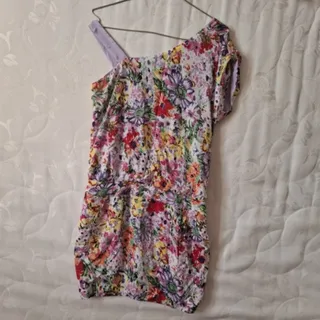 پیراهن یقه رومی کوتاه