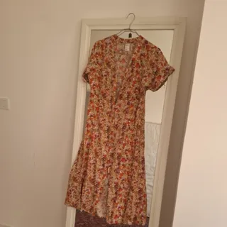 پیراهن میدی نخی