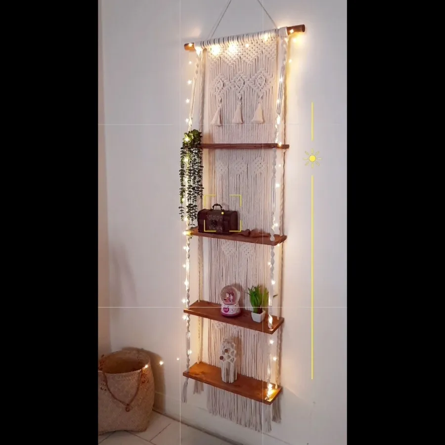 شلف چهار طبقه مکرومه