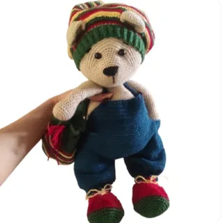 خرس 40سانتی بافتنی