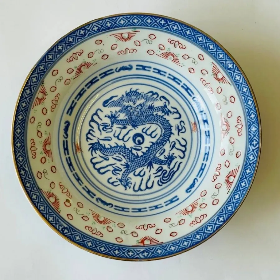 بشقاب نیم گود دون برنجی