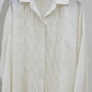 شومیز مانتویی پیلی دار