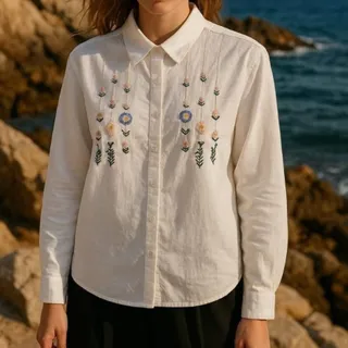 شومیزگلدوزی شده خنک