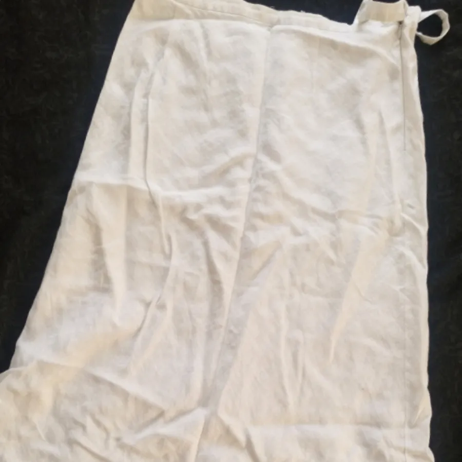 دامن لینن سفید